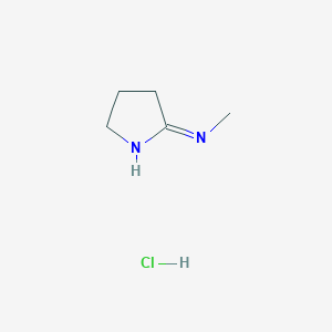 molecular formula C5H11ClN2 B1486814 N-methyl-3,4-dihydro-2H-pyrrol-5-amine hydrochloride CAS No. 7544-87-8