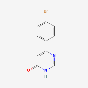 molecular formula C10H7BrN2O B1486815 6-(4-溴苯基)嘧啶-4-醇 CAS No. 1203703-90-5