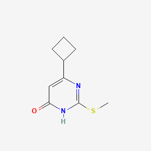molecular formula C9H12N2OS B1486823 6-环丁基-2-(甲硫基)嘧啶-4(3H)-酮 CAS No. 1554384-65-4