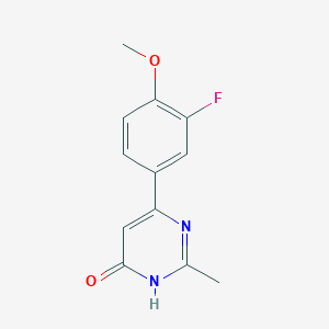 6-(3-Fluoro-4-methoxyphenyl)-2-methylpyrimidin-4-ol