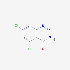 molecular formula C8H4Cl2N2O B1486830 5,7-二氯喹唑啉-4(3H)-酮 CAS No. 1565461-42-8