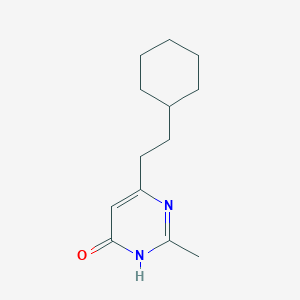 molecular formula C13H20N2O B1486837 6-(2-环己基乙基)-2-甲基嘧啶-4-醇 CAS No. 2091607-83-7