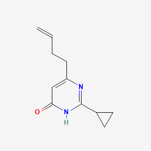 molecular formula C11H14N2O B1486840 6-(But-3-en-1-yl)-2-cyclopropylpyrimidin-4-ol CAS No. 2097969-02-1