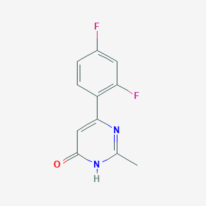 molecular formula C11H8F2N2O B1486844 6-(2,4-Difluorophenyl)-2-methylpyrimidin-4-ol CAS No. 361395-87-1
