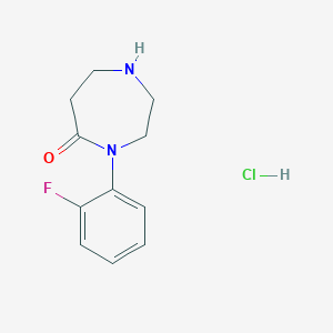 4-(2-Fluorophenyl)-1,4-diazepan-5-one hydrochloride