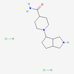 1-{Octahydrocyclopenta[c]pyrrol-4-yl}piperidine-4-carboxamide dihydrochloride