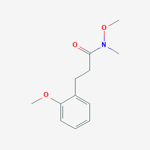 molecular formula C12H17NO3 B14868614 N-methoxy-3-(2-methoxyphenyl)-N-methylpropanamide 