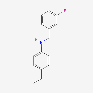 molecular formula C15H16FN B1486889 4-Ethyl-N-(3-fluorobenzyl)aniline CAS No. 852934-06-6