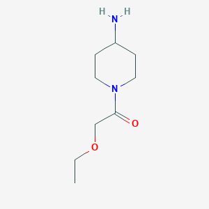 molecular formula C9H18N2O2 B1486890 1-(4-Aminopiperidin-1-yl)-2-ethoxyethan-1-one CAS No. 1042793-43-0