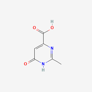 molecular formula C6H6N2O3 B1486903 2-Methyl-6-oxo-1,6-dihydropyrimidine-4-carboxylic acid CAS No. 34415-10-6