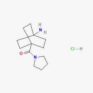 (4-Aminobicyclo[2.2.2]oct-1-yl)-pyrrolidin-1-yl-methanone hydrochloride