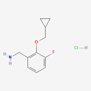 2-Cyclopropylmethoxy-3-fluorobenzylamine hydrochloride