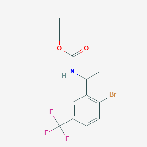[1-(2-Bromo-5-trifluoromethylphenyl)-ethyl]-carbamic acid tert-butyl ester