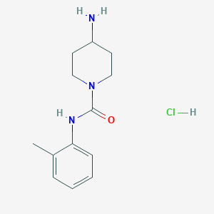 molecular formula C13H20ClN3O B1486940 4-Aminopiperidine-1-carboxylic acid o-tolylamide hydrochloride CAS No. 2203940-83-2
