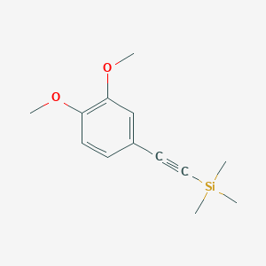 molecular formula C13H18O2Si B14870041 (3,4-Dimethoxy-phenylethynyl)-trimethyl-silane 
