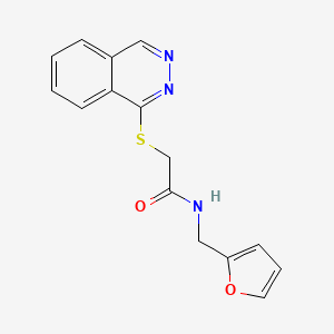 molecular formula C15H13N3O2S B14870042 N-(furan-2-ylmethyl)-2-(phthalazin-1-ylthio)acetamide 