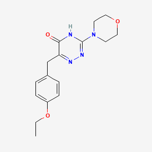 molecular formula C16H20N4O3 B14870060 6-(4-ethoxybenzyl)-3-morpholino-1,2,4-triazin-5(4H)-one 