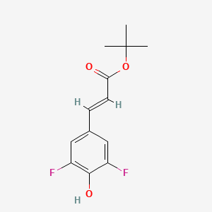 molecular formula C13H14F2O3 B1487009 3-(3,5-Difluoro-4-hydroxyphenyl)-acrylic acid tert-butyl ester CAS No. 1824670-79-2