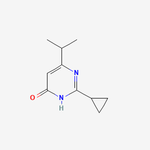 molecular formula C10H14N2O B1487024 2-Cyclopropyl-6-isopropylpyrimidin-4-ol CAS No. 1019017-11-8