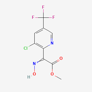 Methyl 2-[3-chloro-5-(trifluoromethyl)-2-pyridinyl]-2-(hydroxyimino)acetate