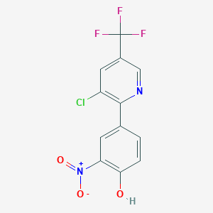 4-[3-Chloro-5-(trifluoromethyl)-2-pyridinyl]-2-nitrobenzenol