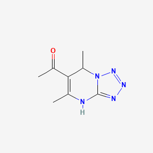 1-{5,7-dimethyl-4H,7H-[1,2,3,4]tetrazolo[1,5-a]pyrimidin-6-yl}ethan-1-one