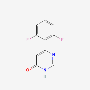 molecular formula C10H6F2N2O B1487058 6-(2,6-Difluorophenyl)pyrimidin-4-ol CAS No. 1699679-08-7