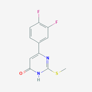 6-(3,4-difluorophenyl)-2-(methylthio)pyrimidin-4(3H)-one