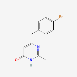 6-(4-Bromobenzyl)-2-methylpyrimidin-4-ol