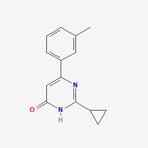 2-Cyclopropyl-6-(m-tolyl)pyrimidin-4-ol