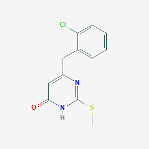 6-(2-chlorobenzyl)-2-(methylthio)pyrimidin-4(3H)-one
