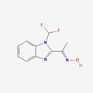 1-[1-(Difluoromethyl)benzimidazol-2-yl]-1-(hydroxyimino)ethane