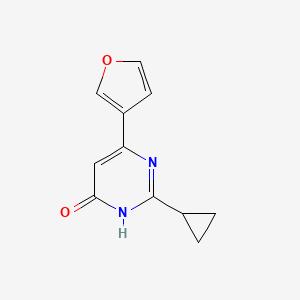 2-Cyclopropyl-6-(furan-3-yl)pyrimidin-4-ol