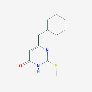 6-(cyclohexylmethyl)-2-(methylthio)pyrimidin-4(3H)-one