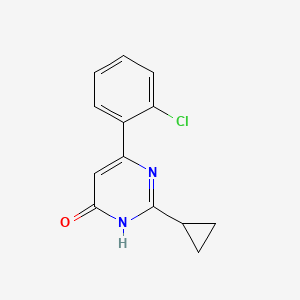 6-(2-Chlorophenyl)-2-cyclopropylpyrimidin-4-ol