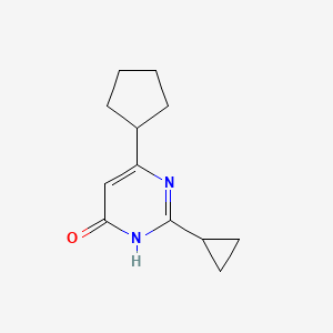 6-Cyclopentyl-2-cyclopropylpyrimidin-4-ol
