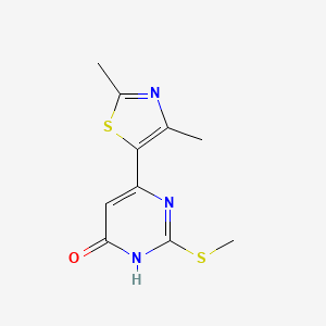 6-(2,4-dimethylthiazol-5-yl)-2-(methylthio)pyrimidin-4(3H)-one