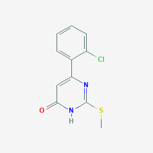 6-(2-chlorophenyl)-2-(methylthio)pyrimidin-4(3H)-one