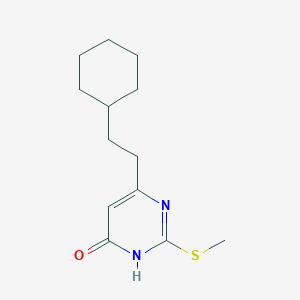 6-(2-cyclohexylethyl)-2-(methylthio)pyrimidin-4(3H)-one