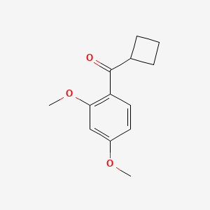 molecular formula C13H16O3 B14870999 Cyclobutyl(2,4-dimethoxyphenyl)methanone 