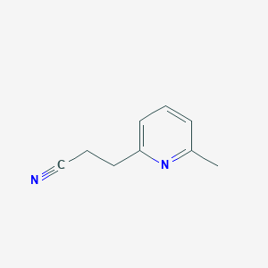molecular formula C9H10N2 B148710 3-(6-Methylpyridin-2-yl)propanenitrile CAS No. 132554-24-6
