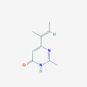 (E)-6-(but-2-en-2-yl)-2-methylpyrimidin-4-ol