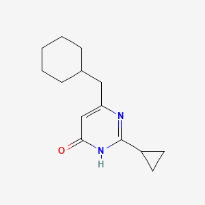 6-(Cyclohexylmethyl)-2-cyclopropylpyrimidin-4-ol