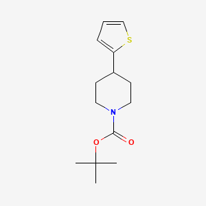 molecular formula C14H21NO2S B14871280 Tert-butyl 4-(thiophen-2-yl)piperidine-1-carboxylate 