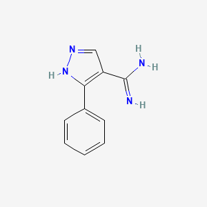 3-phenyl-1H-pyrazole-4-carboximidamide