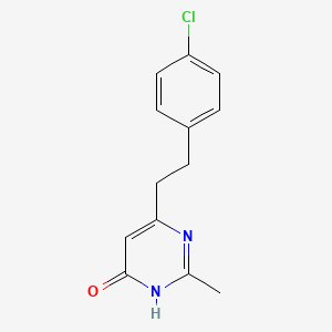 molecular formula C13H13ClN2O B1487138 6-(4-Chlorophenethyl)-2-methylpyrimidin-4-ol CAS No. 2097968-20-0