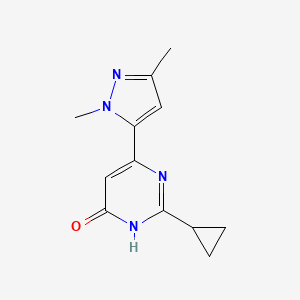 2-cyclopropyl-6-(1,3-dimethyl-1H-pyrazol-5-yl)pyrimidin-4-ol