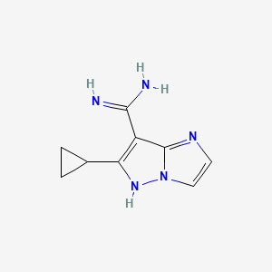 6-cyclopropyl-1H-imidazo[1,2-b]pyrazole-7-carboximidamide