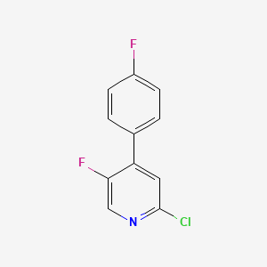 2-Chloro-5-fluoro-4-(4-fluorophenyl)pyridine