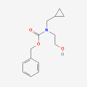 molecular formula C14H19NO3 B1487146 benzyl N-(cyclopropylmethyl)-N-(2-hydroxyethyl)carbamate CAS No. 2142656-96-8